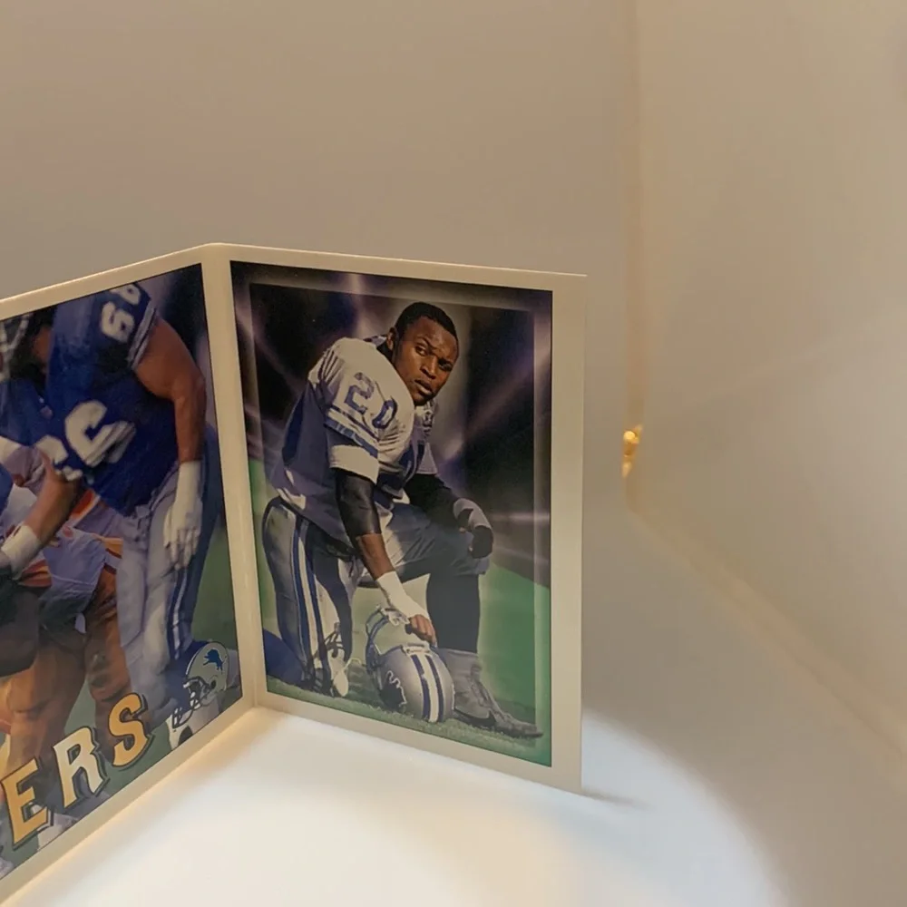 1994 Pacific Triple Folder Card Barry Sanders Detroit Lions #11 (MISC3)